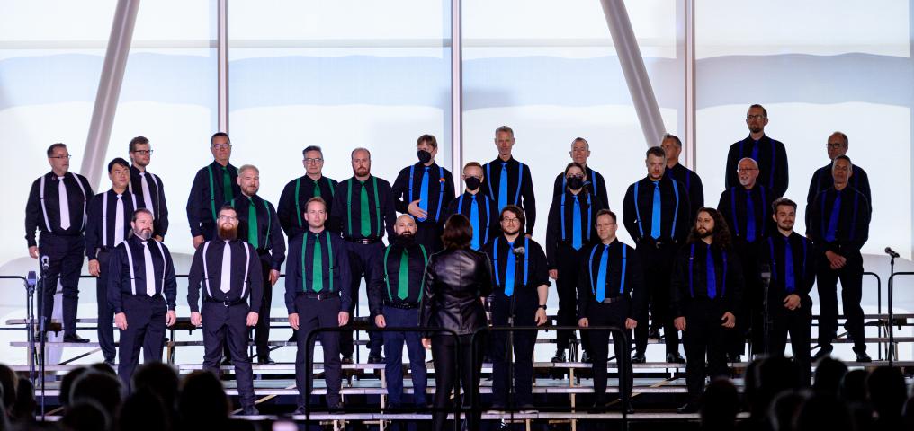 Men's Choir sings