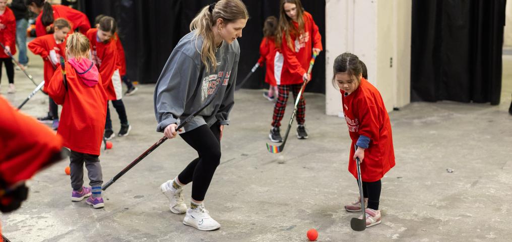 Demonstration of an off-ice session